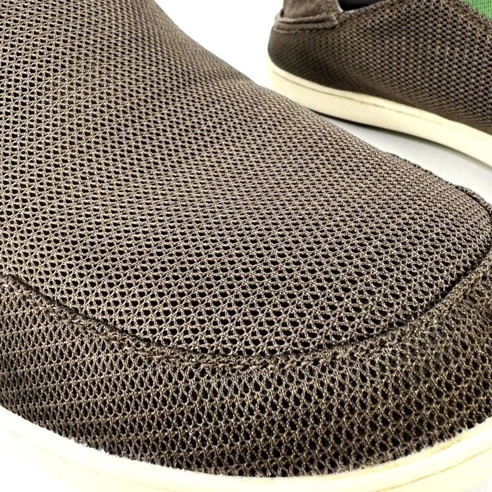 Olukai Nohea Mesh Mustang Lime Green Mens Size 11.5 Comfort Casual Slip On